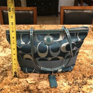 Make an offer. BEAUTIFUL Coach teal colored purse.
